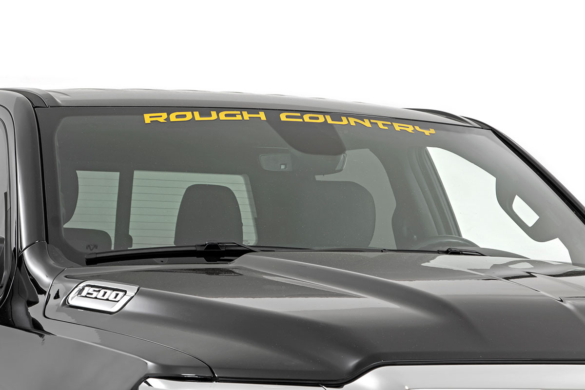 Decal - Rough Country - 3.6 Inch x 35 Inch - Yellow